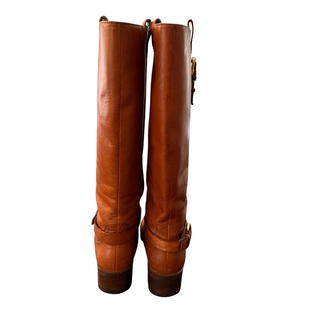 Lauren Ralph Lauren Riding Boots Womens 6.5B Brown Leather Charleen Equestrian - Picture 10 of 15